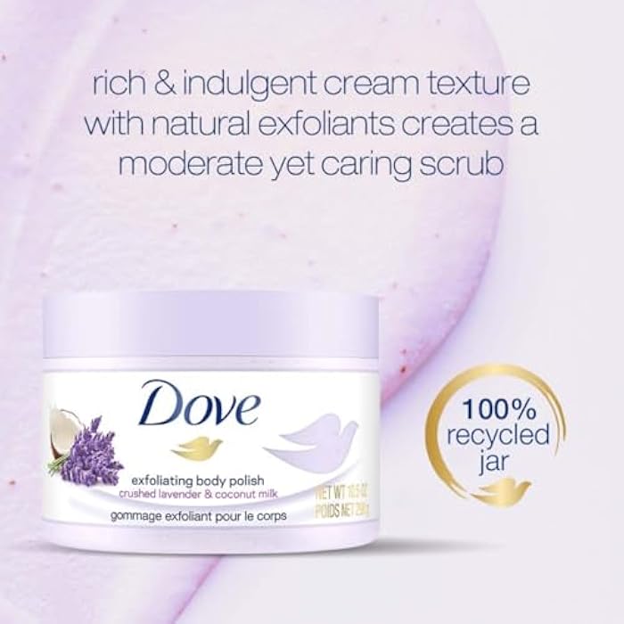 Dove Exfoliating Body Polish Crushed Lavender & Coconut Milk, 10.5 oz - Image 5